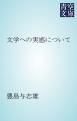 『文学への実感について』の表紙