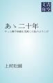 『あゝ二十年』の表紙